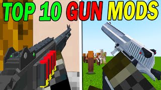 Top 10 Minecraft Gun Mods 2024 [upl. by Nnylrahc]