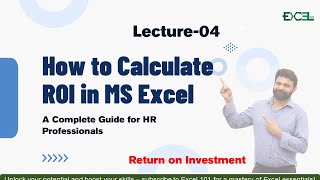 How to Calculate ROI Return on Investment in Excel [upl. by Ziladnerb684]