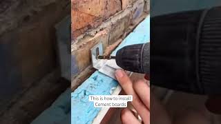 This is how to install cement board cement construction installation [upl. by Repotsirhc]