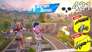 421 Elimination Duo Vs Squads quotZero Buildquot Gameplay Wins Fortnite chapter 6 PC [upl. by Elvyn]