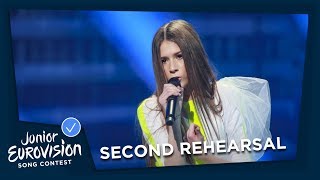 Roksana Węgiel  Anyone I Want To Be  Second Rehearsal  Poland 🇵🇱  Junior Eurovision 2018 [upl. by Olleina]