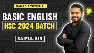 Basic English  Cycle 1  HSC 2024 Batch  Shaiful Sir  Fahads Tutorial [upl. by Russel337]