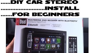 How to install car stereo for beginners DIY [upl. by Rodnas]