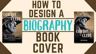 How To Design A BiographyAutobiography Book Cover In Canva  StepByStep Tutorial For Beginners [upl. by Avehstab]