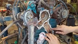 How to replace water pump kubota D1402L2202 [upl. by Pasia875]