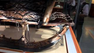 Viking Ship Museum  Oslo Norway  Oseberg Ship Artifacts  Sept 8 2013 [upl. by Dinny]