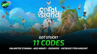 CORAL ISLAND Cheats Add Money Unlimited Stamina Godmode   Trainer by PLITCH [upl. by Nadnerb]