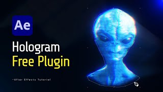 Hologram Generator in After Effects Tutorial  FREE PLUGIN [upl. by Semadar]