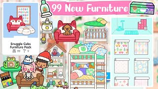 TOCA LIFE WORLD  99 NEW SNUGGLE CUBS FURNITURE PACK😱👶🏻  TOCA BOCA [upl. by Hanyaz695]