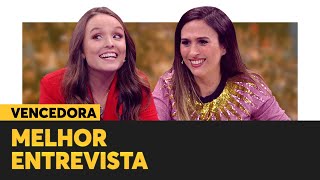 VENCEDORA Larissa Manoela  MELHOR ENTREVISTA  Prêmio Humor Multishow 2019 [upl. by Parfitt]