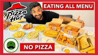 Pizza Hut Eating All the Menu Food Challenge  Veggie Paaji [upl. by Novyaj293]