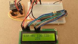 ESP8266 ESP01 with I2C LCD [upl. by Fanning]