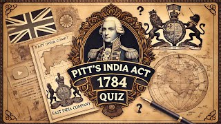 quotPitt’s India Act 1784 Quiz  Test Your Knowledge on British Control in India  History MCQquot [upl. by Ilarrold177]