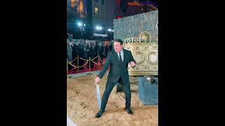 Daz showing off his sword skills at the Gladiator ll premiere daz dazgames [upl. by Chasse368]