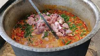 Muslim Marriage style Chicken Dum Briyani prepared for 300 people  Indian Street Food [upl. by Anaillil]