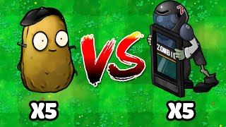 5 Nut Imitator VS 5 Blast Door Zombie Who Will Win PVZ Hybrid Challenge [upl. by Nitsrik991]