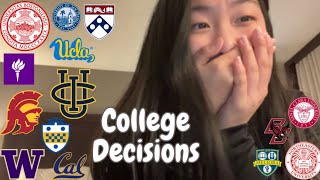 COLLEGE DECISION REACTION 2024  applied to almost 30 schools… [upl. by Naraj419]