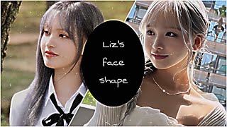 김지원 Lizs face shape   sub [upl. by Arette]