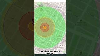 NUCLEAR BOMB DETONATION SITE NukeMap shorts [upl. by Jeanne863]