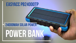 EasyAcc 24000mAh Solar Power Bank  PB24000TP  The Bang For The Buck 👍 [upl. by Arimak]