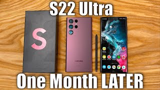 Samsung Galaxy S22 Ultra Review  1 Month Later [upl. by Donny889]