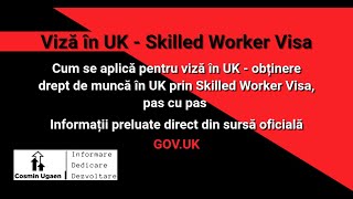 Viza cu drept de muncă în Anglia UK după Brexit  Skilled Worker Visa [upl. by Halla]