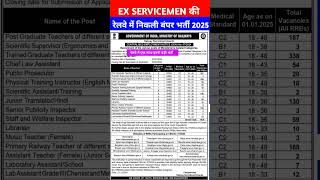 REB CEN 072024  RAILWAY RECRUITMENT 202425  RAILWAY NEW BHARTI [upl. by Ecinuahs]