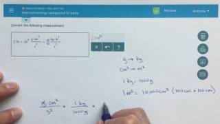 ALEKS  Interconverting Compound SI Units [upl. by Randell398]