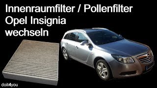 Opel Insignia  Filter Klimaanlage Pollenfilter Innenraumfilter wechseln  How to  TUTORIAL [upl. by Garling222]