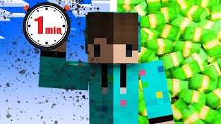 Minecraft Tapi 1 MENIT  1000000000 RUPIAH   WORLD RECORD ‼️ [upl. by Ydnirb]