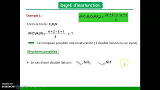 Degré dinsaturation [upl. by Wadsworth]