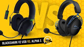 Razer BlackShark V2 USB vs HyperX Cloud Alpha S Gaming Headsets [upl. by Iphlgenia]