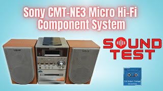 Sony CMTNE3 Micro Hifi System Sound Test [upl. by Osmund]