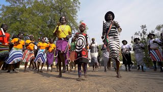 Culture Corner Dinka Tribal Dance In South Sudan [upl. by Avah]