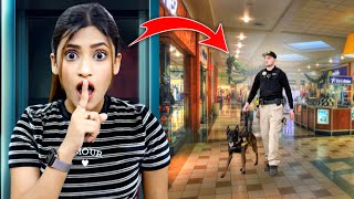 I Hid In A MALL Secretly For 24 Hours Challenge In Dubai   gone wrong 😭   SAMREEN ALI [upl. by Yelhak]