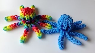 Rainbow Loom Nederlands 3doctopus monstertail [upl. by Eniwtna615]