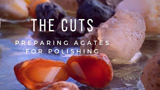 Cutting Chalcedony On A Tile Saw • From Nodules To Agates [upl. by Kahcztiy]