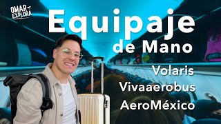 Equipaje de mano permitido para viajar en avión este 2023 Volaris Aeromexico y VivaAerobus [upl. by Aisatsan854]