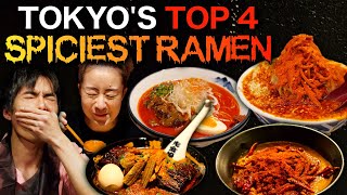 Tokyo’s Top 4 Spiciest Ramen  Ultimate Japan Bucket List 4K [upl. by Attiuqehs]