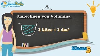 Volumen umrechnen Liter  Klasse 5 ★ Wissen [upl. by Neirol]