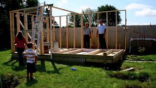 Building a DIY insulated garden shed  step by step photos [upl. by Onitram]