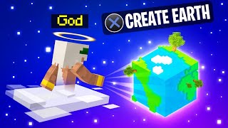 Playing MINECRAFT As A GOD Creating Earth [upl. by Spancake439]