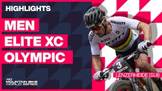 Lenzerheide  Men Elite XCO Highlights  2023 UCI MTB World Cup [upl. by Noemad720]