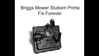 Briggs Primer bulb wont prime the fix [upl. by Wardlaw]