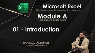 01  Introduction to Excel  Module A  Excel Basics for Beginners [upl. by Korney]