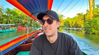 I Finally Got To Do This Long Tail River Boat Tour in Bangkok Thailand 🇹🇭 [upl. by Hguh544]