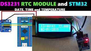 DS3231 RTC Module and STM32  cubeide  I2CLCD [upl. by Onirefes]