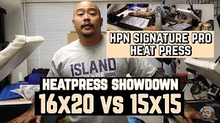 HEAT PRESS  16x20 vs 15x15 [upl. by Larson]