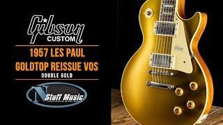 1957 Les Paul Goldtop Reissue VOS from Gibson  Double Gold  InDepth Demo [upl. by Amand]