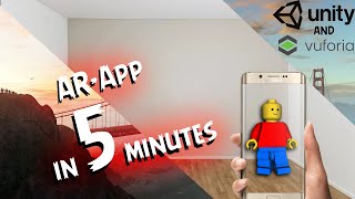 How to create an Augmented Reality App 2022  Unity Vuforia  Tutorial [upl. by Acirederf222]